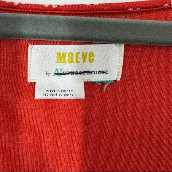 Maeve Anthropologie Tangerine Brianne Floral Print Scoop Neck Midi Dress Size 3X - Picture 5 of 12